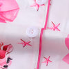 Women's White Pink Bow Short Christmas Pyjamas – image 4