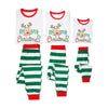 Family White Reindeer Raglan & Green Stripe Pyjamas – image 3
