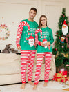 Family Green Santa Merry Christmas Stripe Pyjamas – image 2