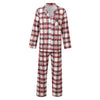 Kids' White & Red Check Christmas Pyjamas – image 2