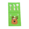 Embroidered Christmas Cutlery Pockets – Santa, Snowman & Reindeer