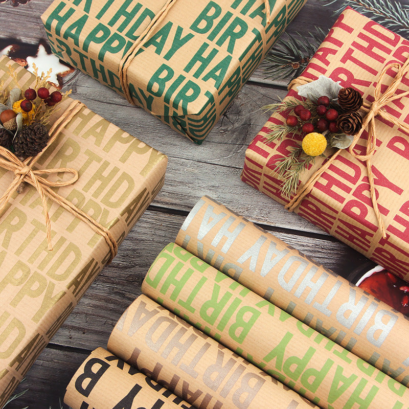 Vintage Kraft Gift Wrap, 50 × 70 cm – image 2