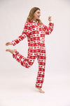 Women's Christmas Reindeer & Snowflake Onesie – image 2