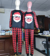Family Santa in Sunglasses Raglan & Plaid Pyjamas – image 3