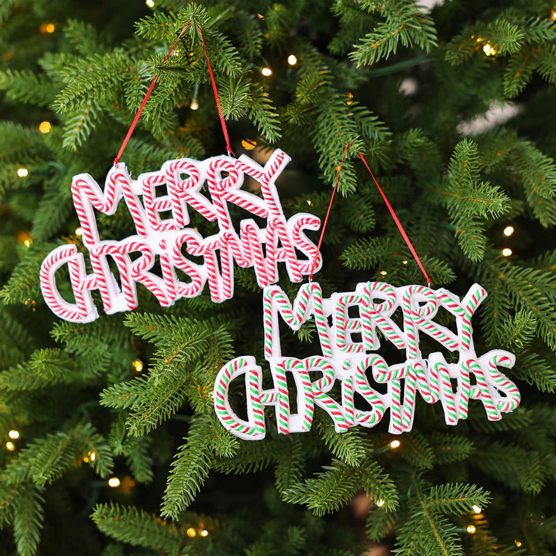 Merry Christmas Lettering Ornament