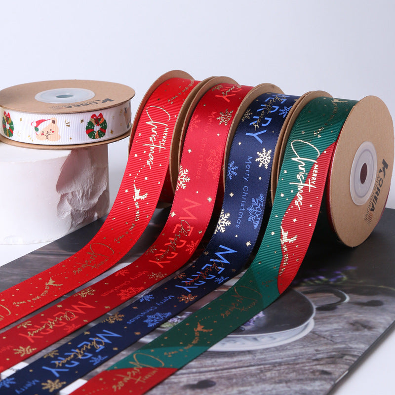 Foil-Print Gift Wrapping Ribbon