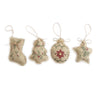 Burlap Christmas Hanging Ornament