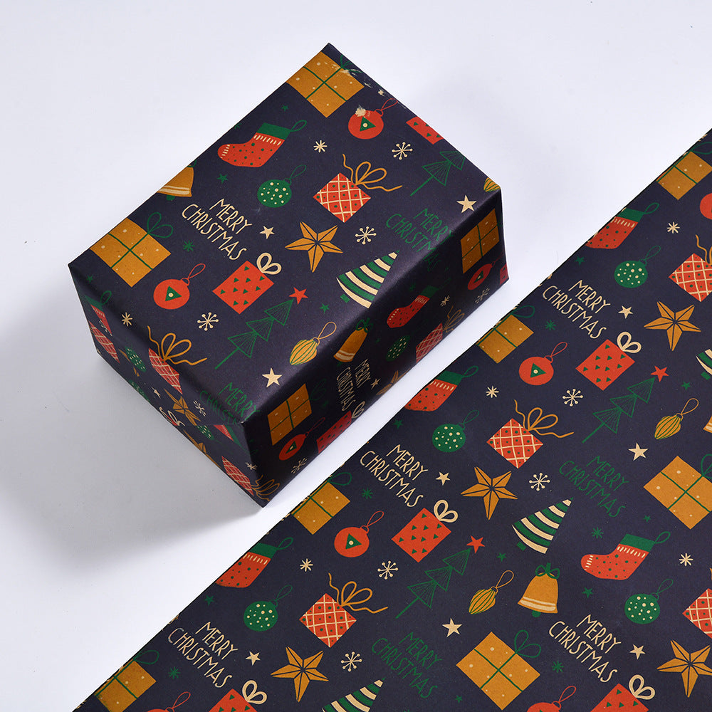 Cartoon Christmas Kraft Gift Wrap – image 2