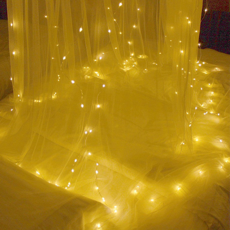LED Christmas Curtain Lights – Multicolour & Warm White – image 4