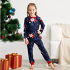 Family Navy Santa Print Christmas Pyjamas – image 4
