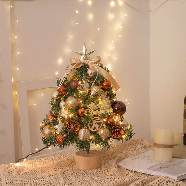 Mini Tabletop Christmas Tree Decoration Set