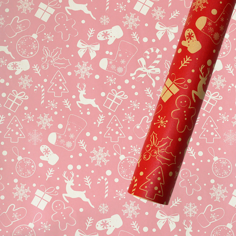 Retro Christmas Kraft Gift Wrap – image 5