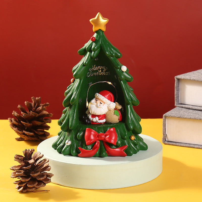 Light-Up Resin Christmas Tree Decoration – image 5
