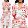 Women's Red Fair Isle Zip-Up Christmas Onesie – image 4