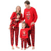 Family Red Merry Christmas Reindeer & Plaid Pyjamas – image 5