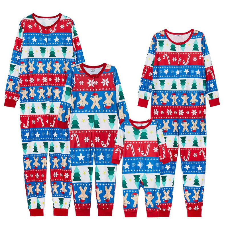 Family Gingerbread Fair Isle Christmas Onesie