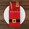 Felt Christmas Cutlery Pockets – Red, Green & Grey – image 4