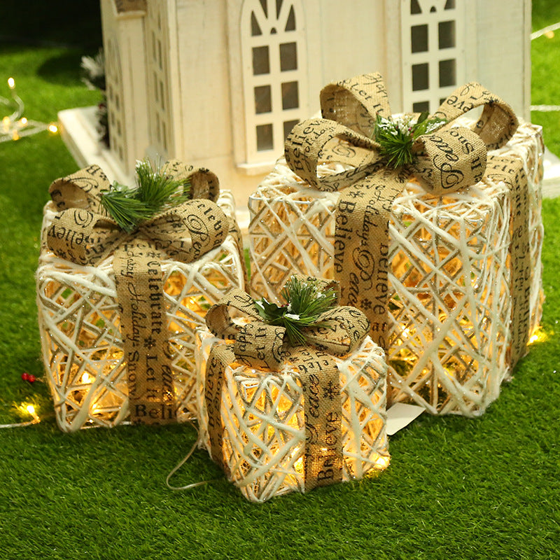 Christmas Display Gift Boxes, Set of 3