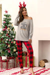 Women's Slogan Top & Plaid Christmas Pyjamas – image 4