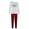 Women's Slogan Top & Plaid Christmas Pyjamas – image 5