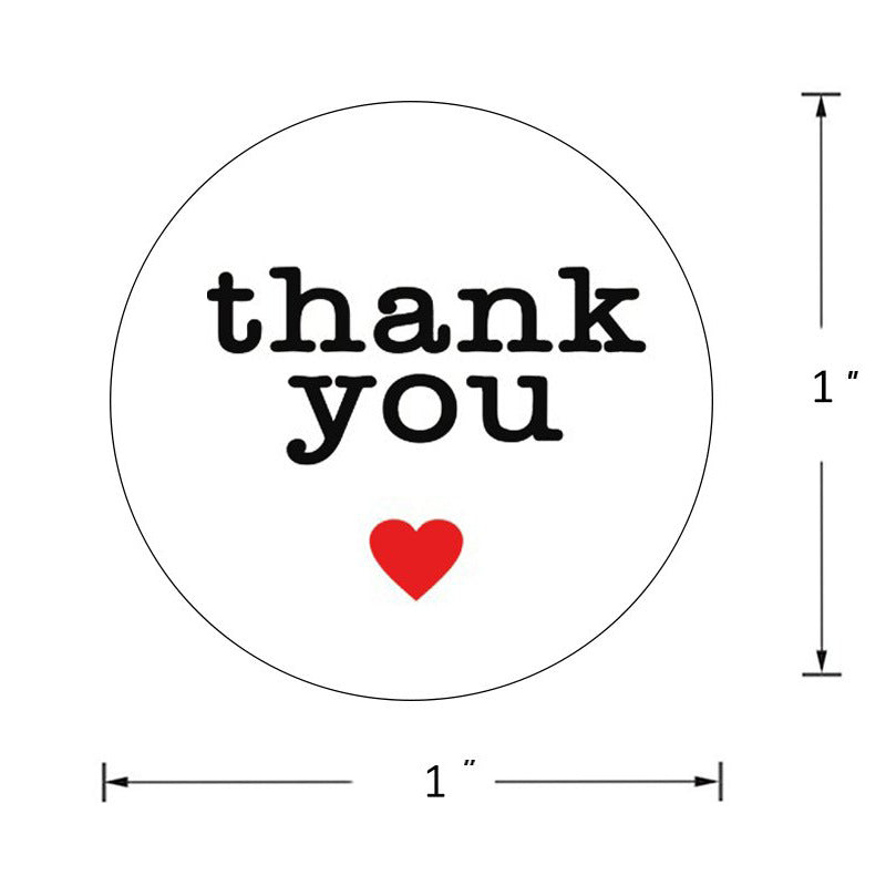 Red Heart Gift Sealing Stickers – image 4
