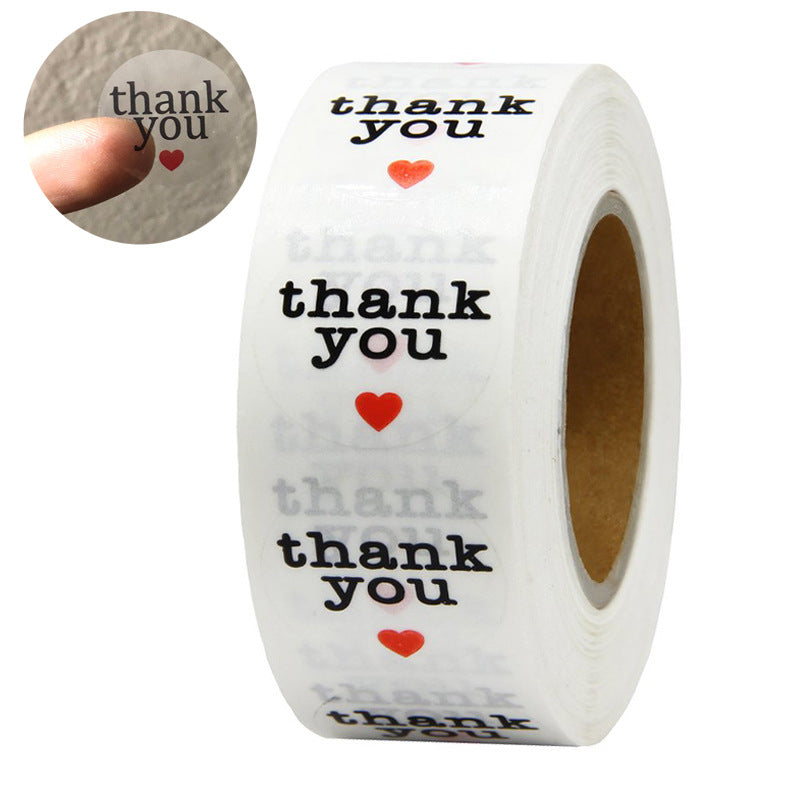 Red Heart Gift Sealing Stickers