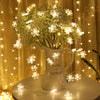 Snowflake Christmas String Lights