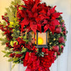 Light-Up Nativity Christmas Wreath with Lantern – 40 cm – image 3