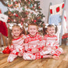 Family Red Nordic Reindeer Christmas Pyjamas – image 10