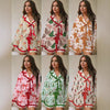 Women's Santa Face Button-Up Christmas Pyjamas – image 2