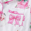 Women's Pink Bow & Tree Print Christmas Pyjamas – image 3