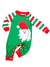 Family Green Santa Raglan & Red Stripe Pyjamas – image 5