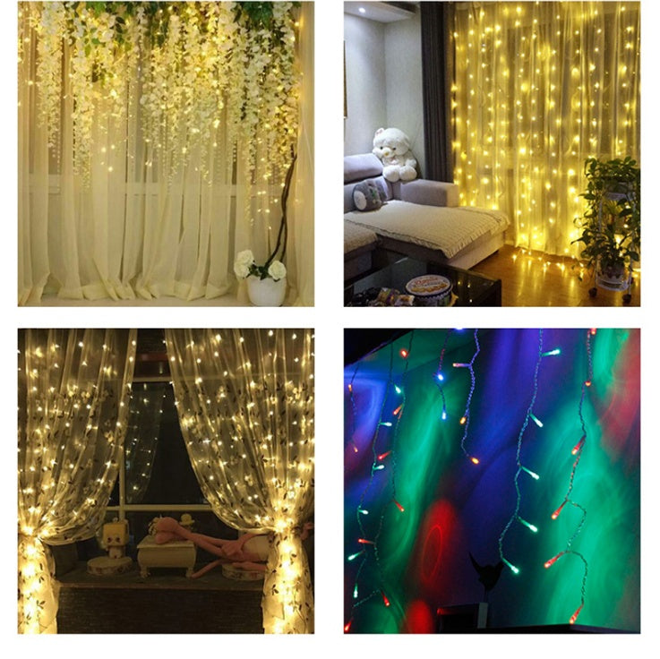 LED Christmas Curtain Lights – Multicolour & Warm White