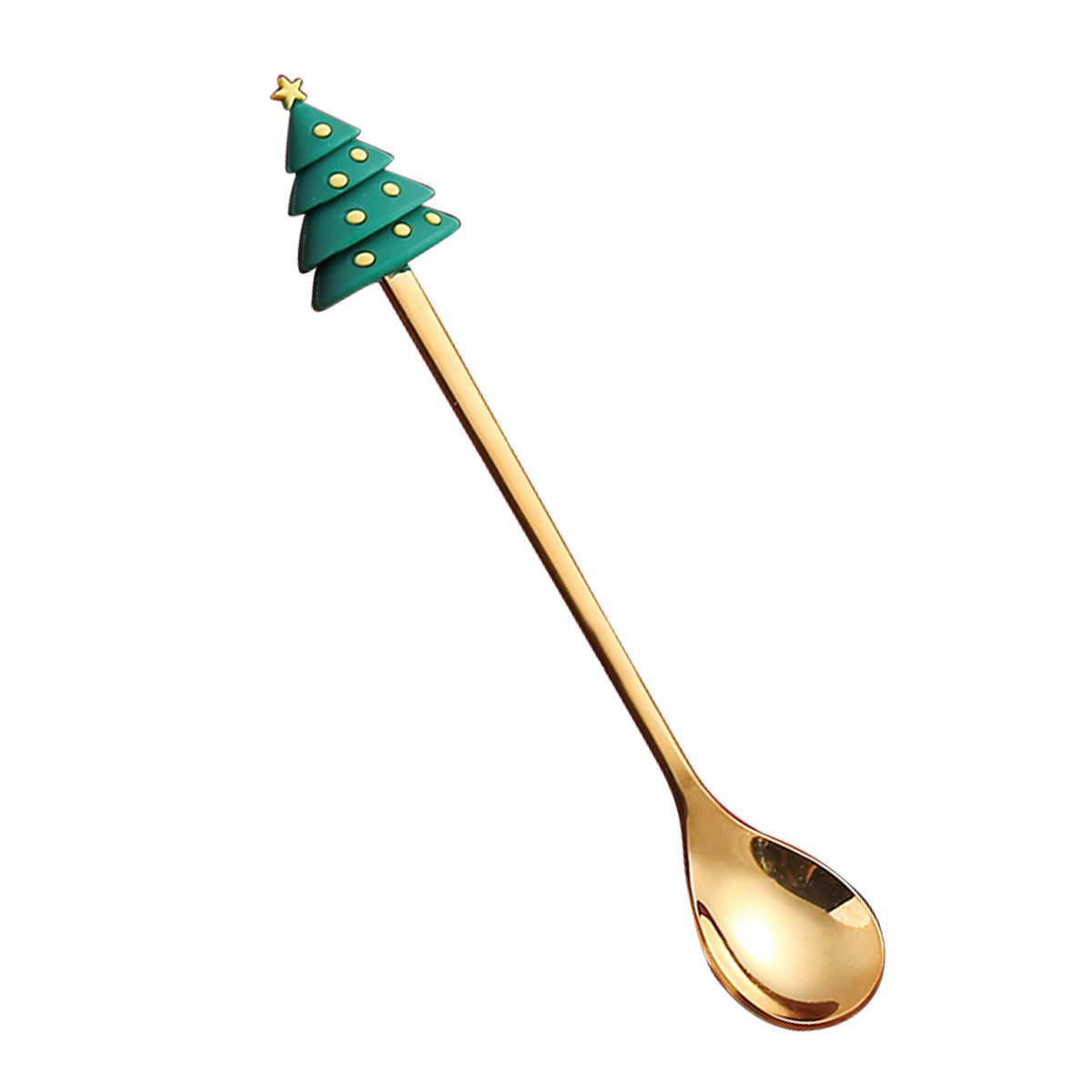 Gold Cat Paw Christmas Dessert Spoon & Fork – image 5