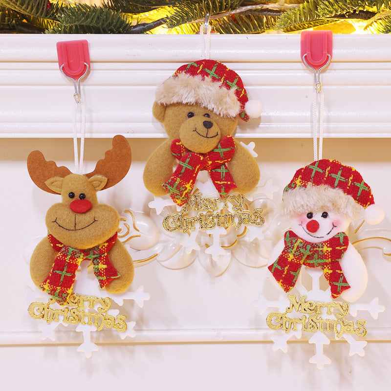Fabric Christmas Character Pendant