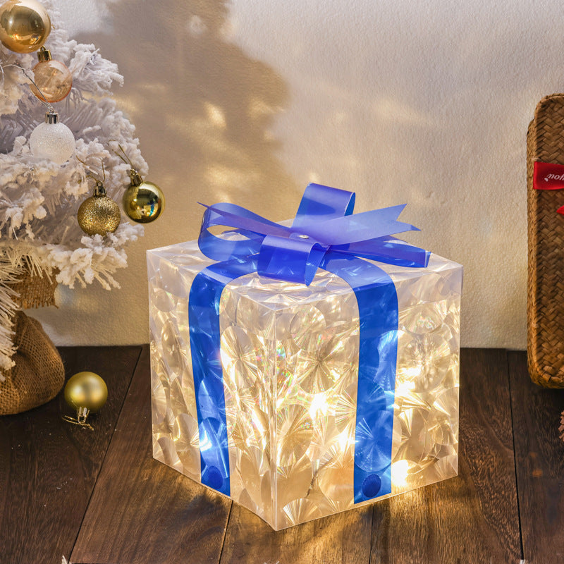 Iridescent Light-Up Christmas Gift Box – image 3