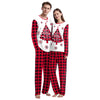 Couples' Green Raglan & Plaid Christmas Pyjamas – image 3