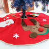 Red Christmas Tree Skirt, 100 cm – image 4