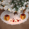 White Plush Christmas Tree Skirt – image 2