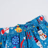 Family Blue Santa Print Pyjamas & Baby Romper – image 5