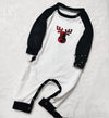 Family Reindeer Raglan & Buffalo Plaid Pyjamas – Black & White – image 5