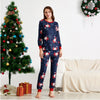 Family Navy Santa Print Christmas Pyjamas – image 3