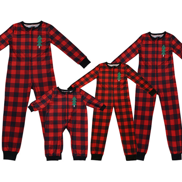 Family Buffalo Plaid Christmas Onesie