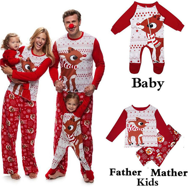 Matching Family Christmas Fox Pyjamas