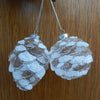 Glass Pine Cone Christmas Ornament – image 2