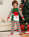 Family Green Santa Raglan & Red Stripe Pyjamas – image 2