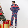 Family Navy Fair Isle Snowflake Christmas Pyjamas – image 3