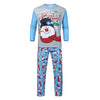 Family Blue Happy Snowman Christmas Pyjamas – image 5