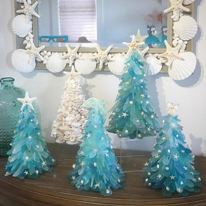 Mini Resin Christmas Tree Decoration