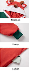 Candy Cane Red & Green Hooded Christmas Onesie – image 5